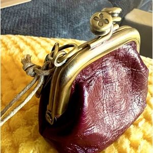 HOBO NWT STYLISH key/coin leather imeral run MERLOT